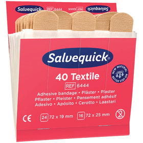 CEDERROTH - Salvequick Nachfüllpack 6x 40 Pflaster Textil