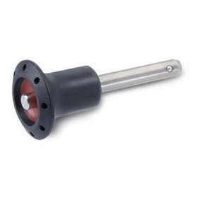 Ganter Norm® - 113.5-6-10 Edelstahl-Kugelsperrbolzen, mit Kunststoff-Knopf, Bolzen Werkstoff 1.4305