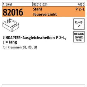 LINDAPTER-Ausgleichsscheiben ART 82016  P2 M 10 feuerverzinkt, lang S