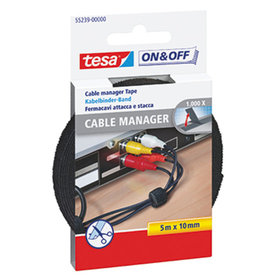 tesa® - Klettband On & Off 55239-00000 1x500cm schwarz