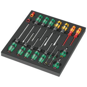 Wera® - 9710 Schaumstoffeinlage Schraubendreher Set 1, 18-teilig