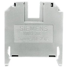 SIEMENS - Reihenklemme 16mm² 1Etage 2kl bg 76A TS35 Hutschiene 35mm