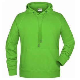 James & Nicholson - Herren Kapuzensweatshirt 8024, lime-grün, Größe L