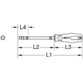 KSTOOLS® - 1/4" ERGOTORQUEplus Bit-Schraubendreher flexibel, 200mm