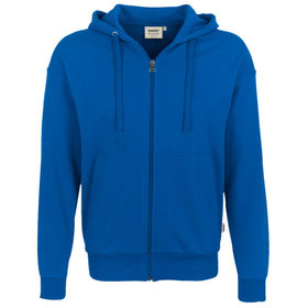 HAKRO - Kapuzen-Sweatjacke Premium 605, royalblau, Größe M