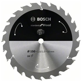 Bosch - Sägeblatt Standard for Wood für Akku-Handkreissäge 150 x 1,6/1 x 10, 24 Z (2608837673)