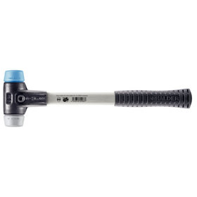 HALDER - SIMPLEX-Schonhammer, TPE-soft / TPE-mid, mit verstärktem Tempergussgehäuse und Fiberglasstiel | D=30 mm | 3713.030