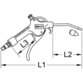 KSTOOLS® - Druckluft-Ausblaspistole mit Durchflussregulierung 515.1901