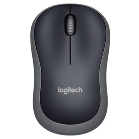 logitech® - Mouse 910-002238 M185 cordless USB schwarz/grau