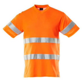 MASCOT® - T-Shirt SAFE CLASSIC, hi-vis Orange, Größe XL