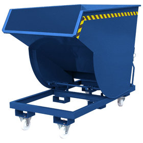 Eichinger® - Kippbehälter in hoher Bauhöhe, 1500 kg, 300 Liter, enzianblau