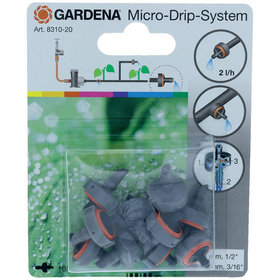 GARDENA - Micro-Drip-System Endtropfer 2 L druckreguliert, Inhalt: 10 Stück