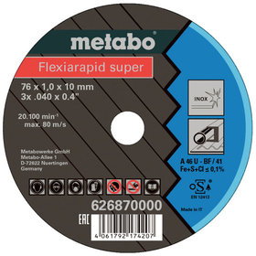 metabo® - 5 Flexiarapid Super 76x1,0x10,0 mm Inox, TF 41 (626870000)