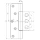 SIMONSWERK - Objektband VARIANT VX 7729/160 Planum,Ø15 matt verchromt/F1