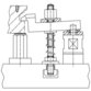 HALDER - Stiftschrauben, DIN 6379 b1 lang, für Muttern für T-Nuten/Güte 8.8 | d=M24 / l=160 mm | 23040.1242