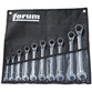 forum® - Maulschlüssel mit Ringratsche 10-teilig umsch. 8-24mm