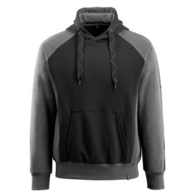 MASCOT® - Kapuzensweatshirt UNIQUE, Schwarz/Dunkelanthrazit, Größe L