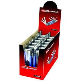 KSTOOLS® - CHROMEplus Torx-Winkelstiftschlüssel-Display, 12-teilig