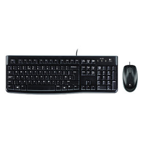 logitech® - Tastatur-Maus-Set MK120 920-002540 corded schwarz