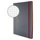 AVERY™ Zweckform - 7017 Kunststoff-Cover Notizbuch notizio, spiralgebunden, kariert, A4, 90 g/m², 90 Blatt, grau