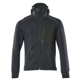 MASCOT® - Kapuzensweatshirt ADVANCED mit Reißverschluss Schwarzblau/Schwarz 17384-319-01009, Größe S