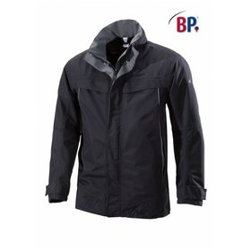 BP® - Wetterschutzjacke 1871 885 schwarz/dunkelgrau, Größe S