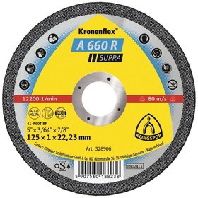 KLINGSPOR - Trennscheibe A 660 R, 125 x 1 x 22,23mm gerade, 1 Stück