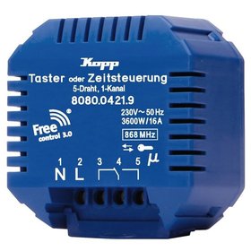 Kopp - Funkempfänger 868,3MHz UP 230V/AC f.Schalter geeignet für Schalter