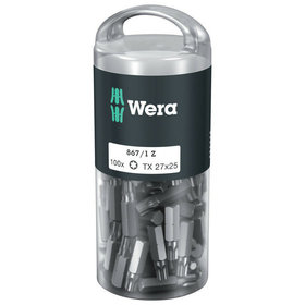 Wera® - Bit 867/1 Z DIY 100 für TORX® TX27 x 25mm, 100 Stück