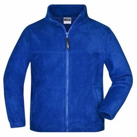 James & Nicholson - Fleece Jacke JN044, königs-blau, Größe L