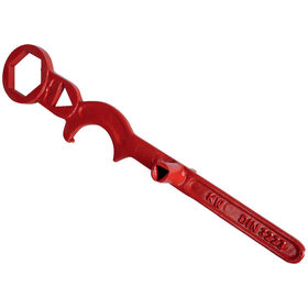 KINDSWATER - Schlüssel für Überflurhydranten, Typ B, DIN 3223, Temperguss, 605 x 110 x 110mm