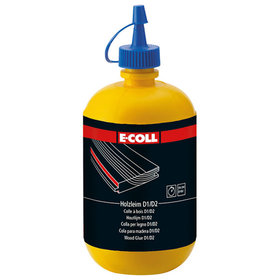E-COLL - Holzleim D1/D2 schnellfest auf Basis Polyvinylacetat (PVCA) 750gr Flasche