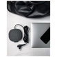 brennenstuhl® - estilo Ladestation mit Textiloberfläche (Möbel-Steckdose mit 1x Euro-Steckdose und 2x USB-Charger) schwarz/anthrazit