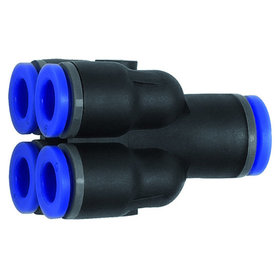 RIEGLER® - Mehrfachverteiler, Steckanschluss »Blaue Serie«, Schlauch-Ø 6/4x4