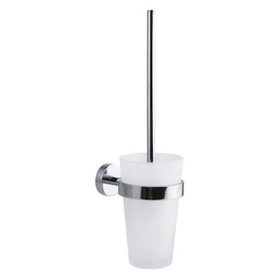 tesa® - WC-Garnitur Toilettenbürst SMOOZ, 40316-00000, verchromte Oberfläche, mit K