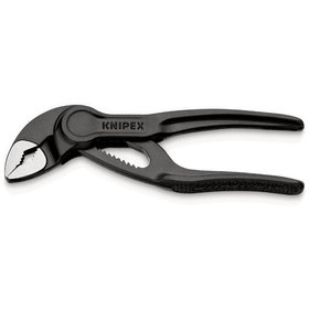 KNIPEX® - Cobra® XS Rohr- und Wasserpumpenzange grau atramentiert, aufgeprägte, raue Oberfläche 100 mm 8700100