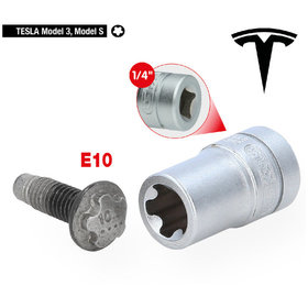 KSTOOLS® - 1/4" Spezial-Profil-Stecknuss für Tesla, E10