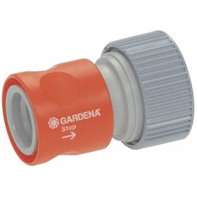 GARDENA - Profi-System-Übergangsstück mit Wasserstop, verpackt