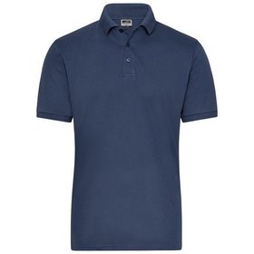 James & Nicholson - Herren Bio Workwear Poloshirt Stretch JN1806, navy-blau, Größe 3XL