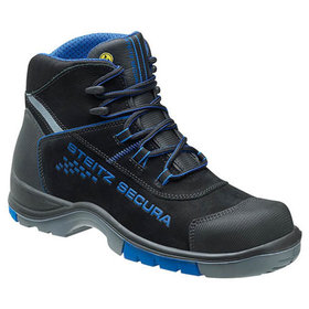 Steitz Secura - Sicherheitshalbstiefel ESD CK 4 PERBUNAN SF, S3 SRC, schwarz/blau, XB, Größe 41