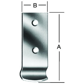 Vormann - Schließhaken Stahl verzinkt, 46 x 15mm, gekröpft, DIN 3133