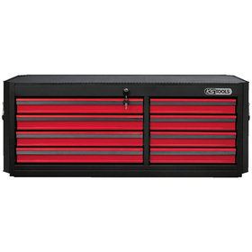 KSTOOLS® - MASTERline Werkstattwagenaufsatz, mit 8 Schubladen schwarz/rot