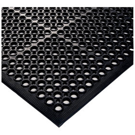 VR Trade - Arbeitsplatz-Ringmatte schwarz, 13mm, 1520 x 910mm