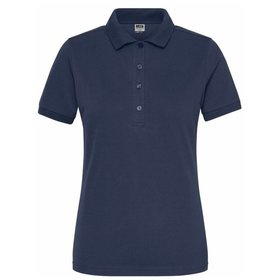 James & Nicholson - Damen Bio Workwear Poloshirt Stretch JN1805, navy-blau, Größe 4XL