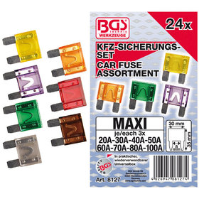 BGS - Kfz-Sicherungs-Sortiment Maxi 24-teilig