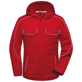 James & Nicholson - Winter Workwear Softshelljacke JN886, rot, Größe S