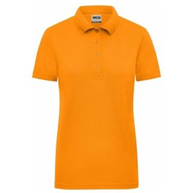 James & Nicholson - Damen Workwear Poloshirt Signal JN1829, neon-orange, Größe M