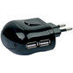 Schwaiger - USB Ladegerät 230V 2xUSB,2100mA, schwarz