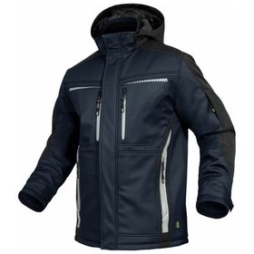 Leibwächter - Winter-Softshelljacke-Flex-Line Marine/Schwarz-Weiß, Größe XL