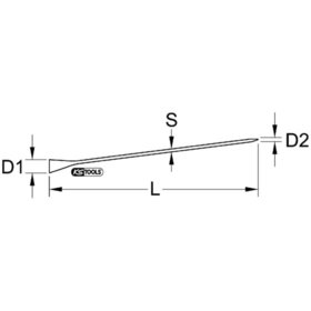 KSTOOLS® - Richt-, 6-kant/ Montiereisen, 400mm